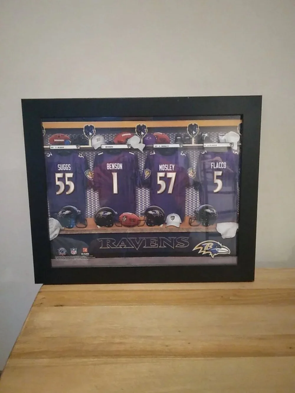 2013 Baltimore Ravens Locker Room Framed Print